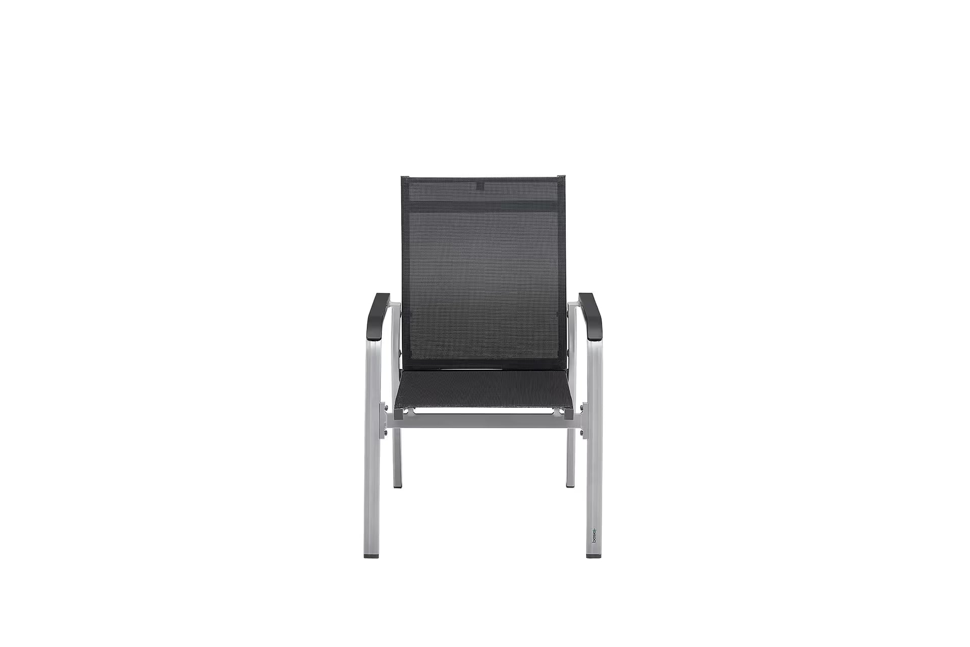 KETTLER BASIC+ PREMIUM Stapelsessel zerlegt – silber/ Lakritz Ansicht 3