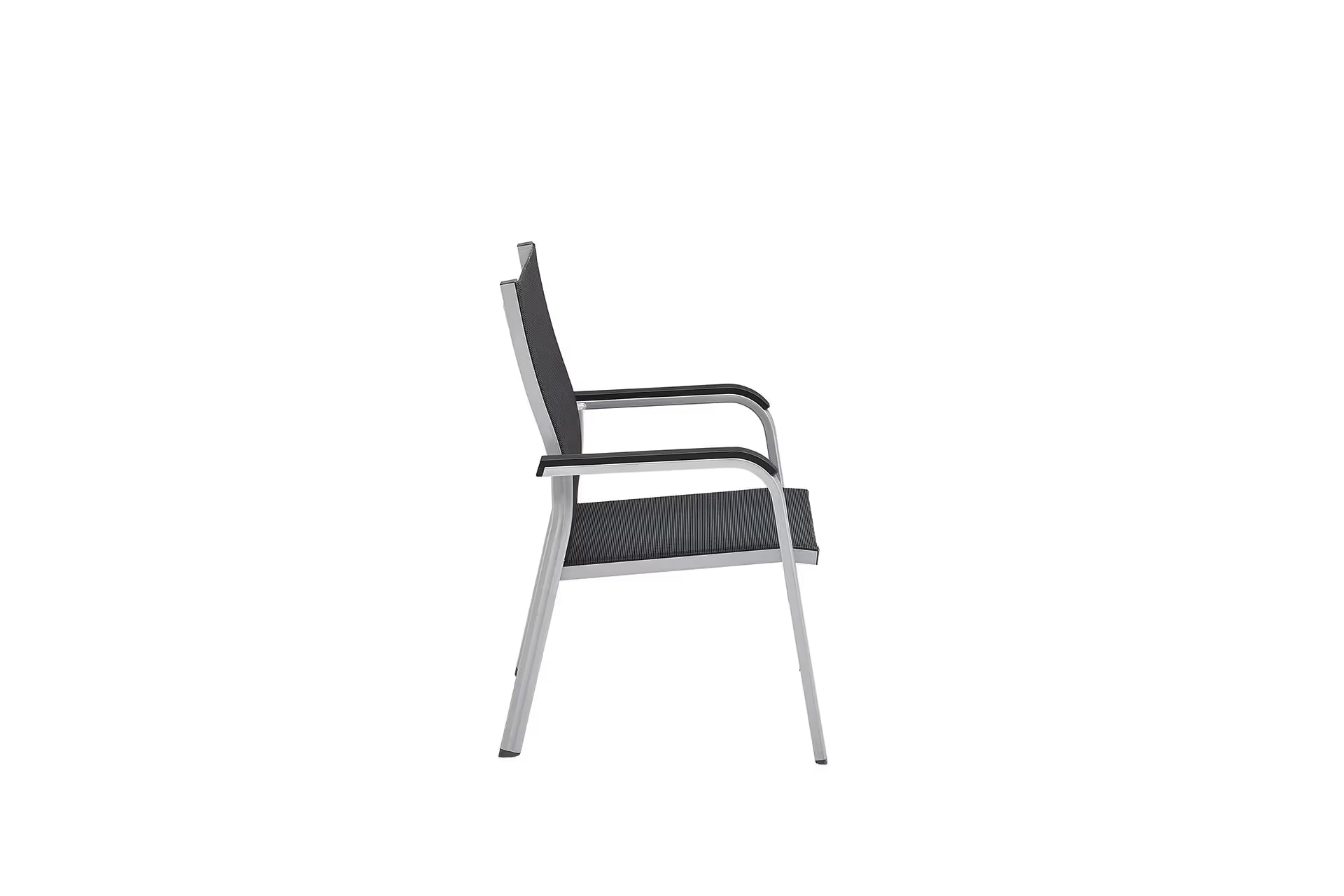 KETTLER BASIC+ PREMIUM Stapelsessel zerlegt – silber/ Lakritz Ansicht 4