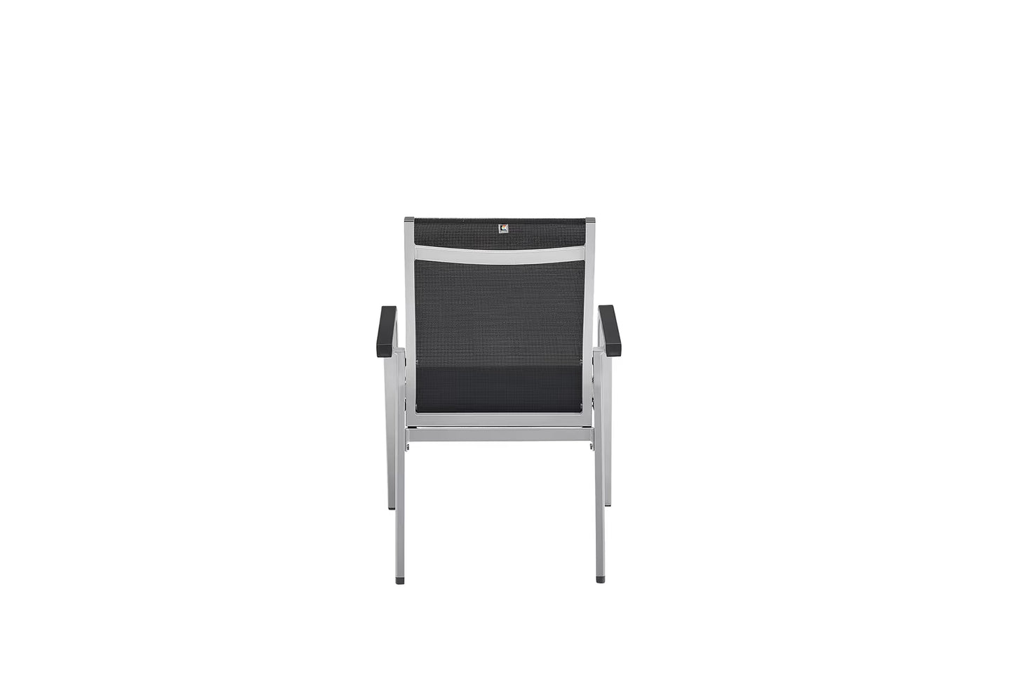 KETTLER BASIC+ PREMIUM Stapelsessel zerlegt – silber/ Lakritz Ansicht 5