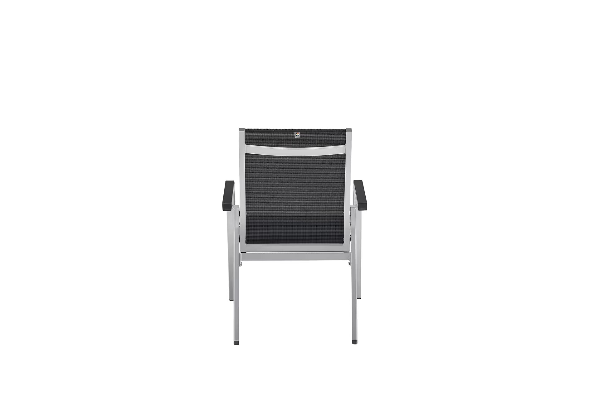 KETTLER BASIC+ PREMIUM Stapelsessel zerlegt – silber/ Lakritz Ansicht 5