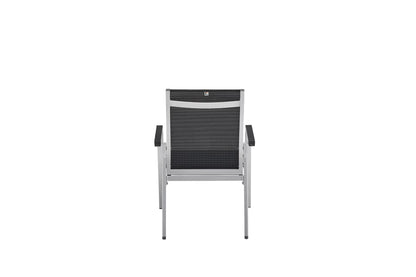 KETTLER BASIC+ PREMIUM Stapelsessel zerlegt – silber/ Lakritz Ansicht 5