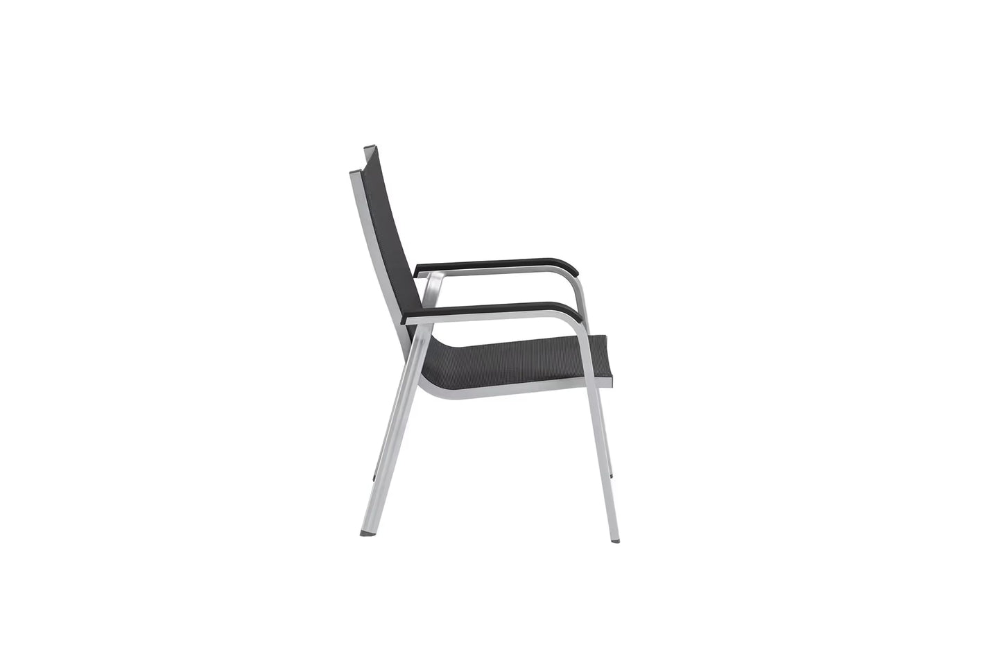 KETTLER BASIC+ PREMIUM Stapelsessel – silber/ Lakritz Ansicht 4