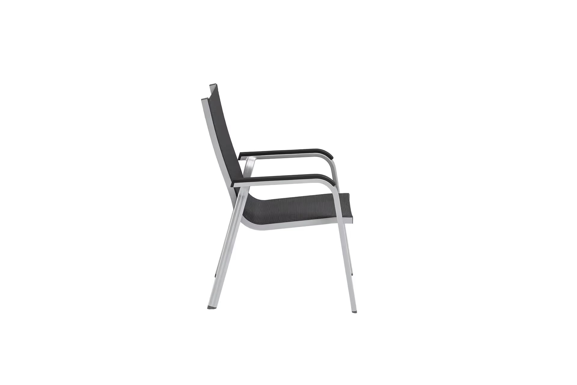 KETTLER BASIC+ PREMIUM Stapelsessel – silber/ Lakritz Ansicht 4