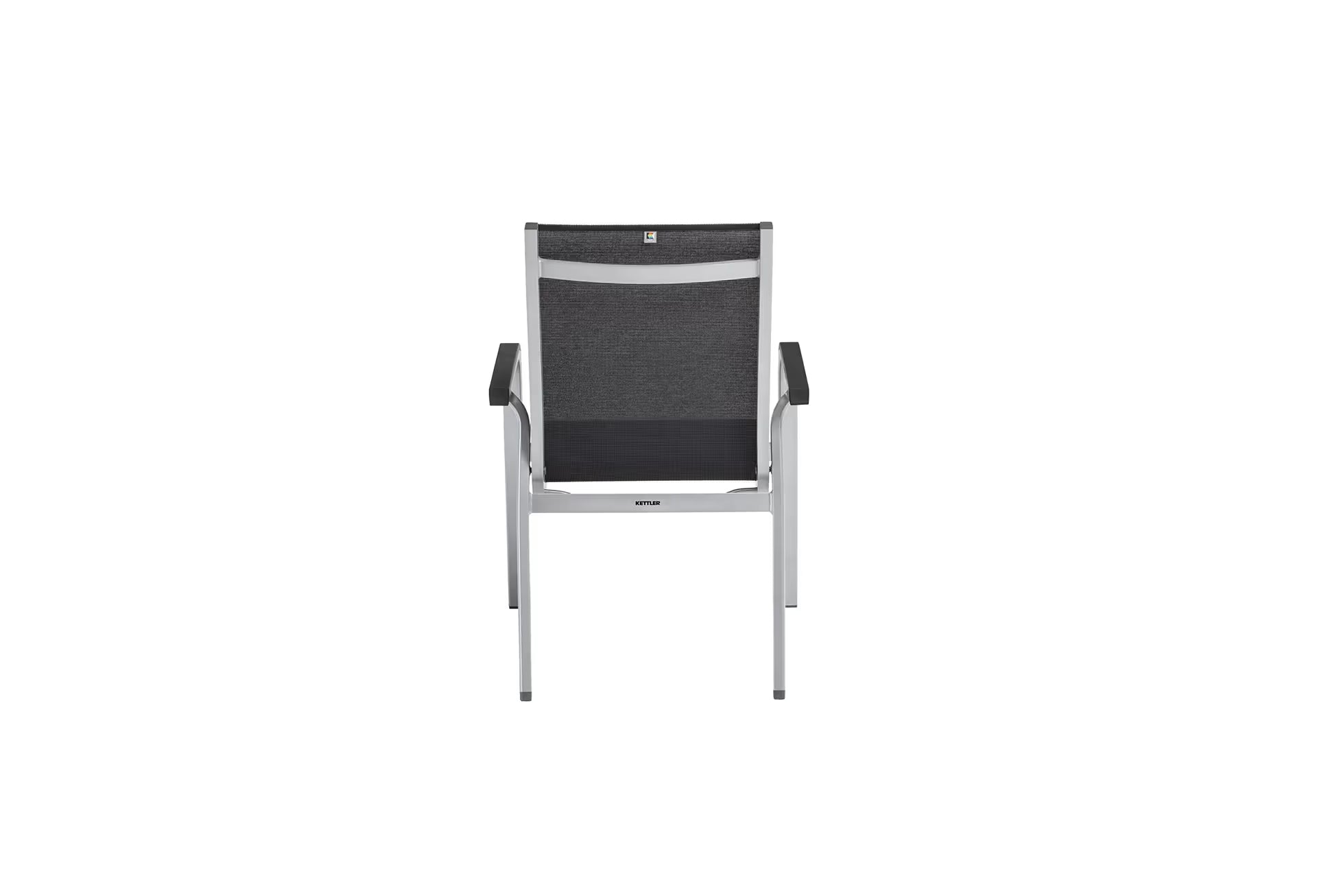 KETTLER BASIC+ PREMIUM Stapelsessel – silber/ Lakritz Ansicht 5