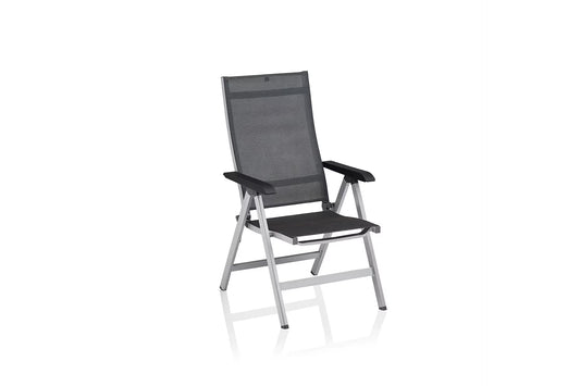 KETTLER BASIC+ PREMIUM Multipositionssessel – silber/ Lakritz Ansicht 1