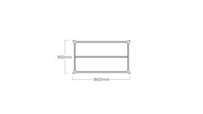 KETTLER DIAMOND Tischgestell 180 x 95 cm – anthrazit Ansicht 3