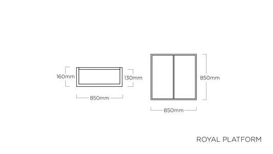 KETTLER ROYAL PLATFORM Lounge-Tisch – anthrazit/ natur Ansicht 2