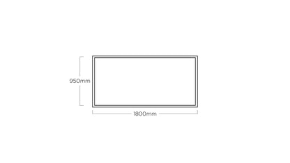 KETTLER FLOAT Tischgestell 180 x 95 cm – silber Ansicht 4