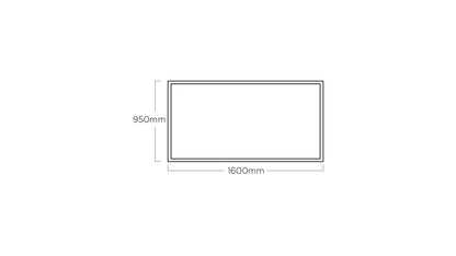 KETTLER FLOAT Tischgestell 160 x 95 cm – silber Ansicht 4