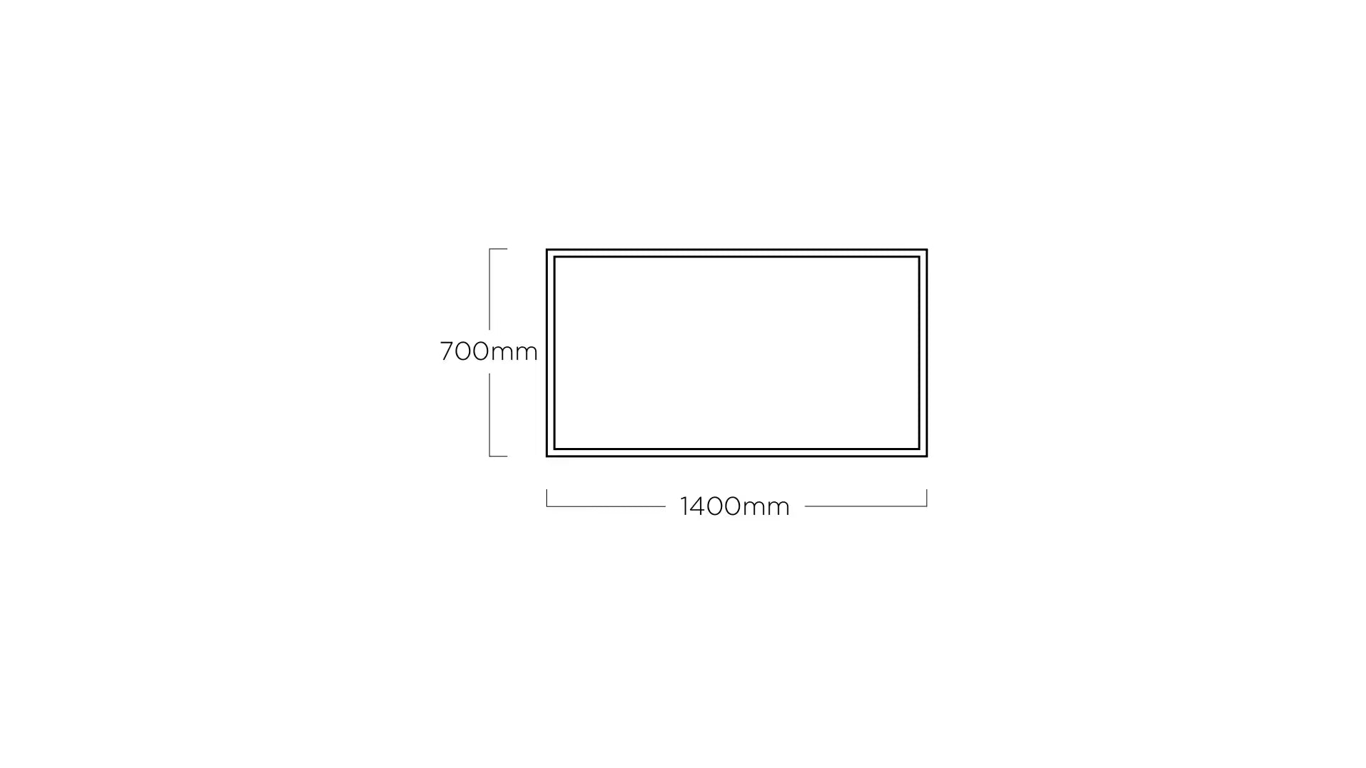 KETTLER FLOAT Tischgestell 140 x 70 cm – silber Ansicht 4