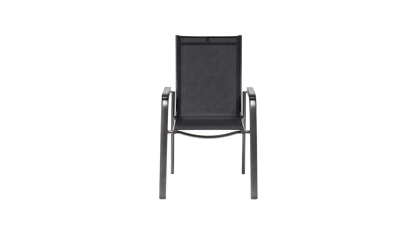 KETTLER CIRRUS Silver-Line Stapelsessel – anthrazit/ anthrazit-grau Ansicht 2