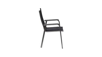 KETTLER CIRRUS Silver-Line Stapelsessel – anthrazit/ anthrazit-grau Ansicht 3