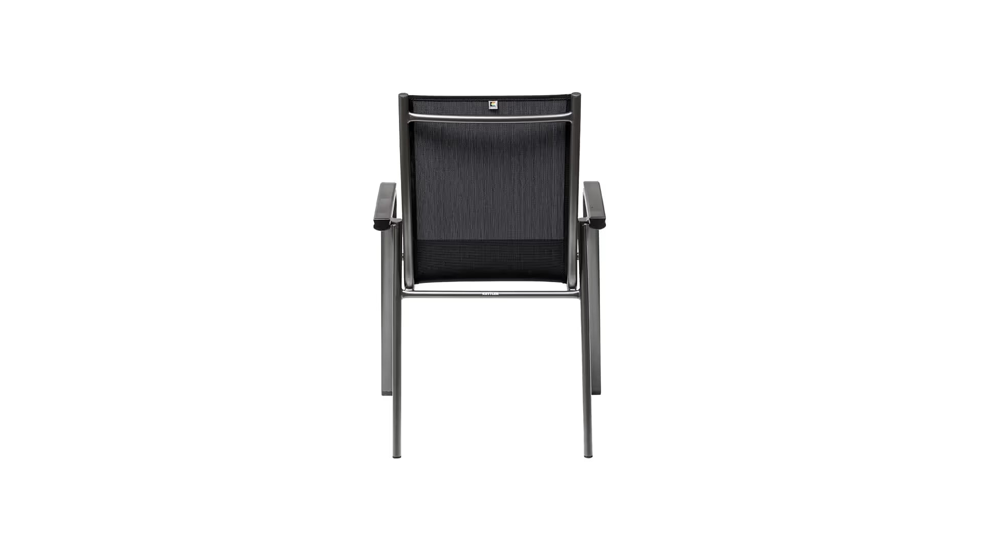 KETTLER CIRRUS Silver-Line Stapelsessel – anthrazit/ anthrazit-grau Ansicht 4