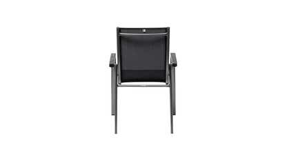 KETTLER CIRRUS Silver-Line Stapelsessel – anthrazit/ anthrazit-grau Ansicht 4