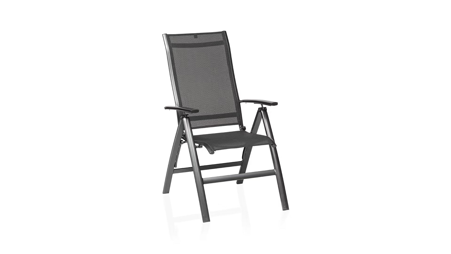 KETTLER LEGATO CURVE Silver-Line Multipositionssessel – anthrazit/anthrazit Ansicht 1