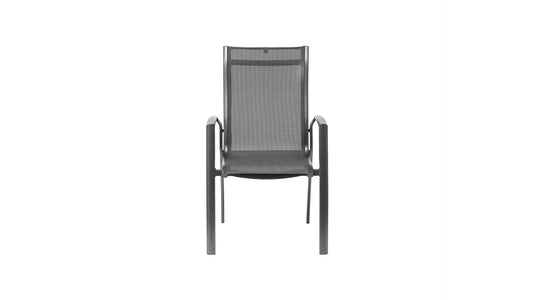 KETTLER LEGATO CURVE Silver-Line Stapelsessel – anthrazit/anthrazit Ansicht 2