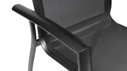 KETTLER LEGATO CURVE Silver-Line Stapelsessel – anthrazit/anthrazit Ansicht 5