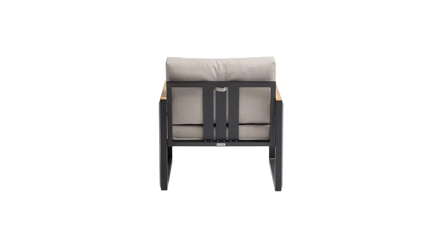 KETTLER ATLANTIC Sessel – schwarz matt/ Dublin Ansicht 4
