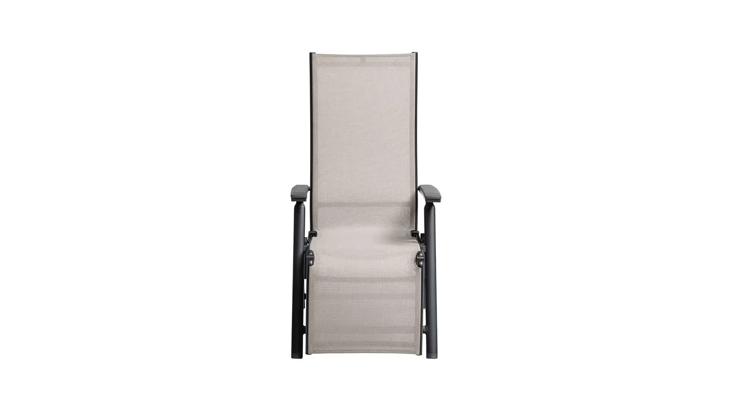 KETTLER MANHATTAN Relaxsessel – schwarz matt/ Dublin Ansicht 2