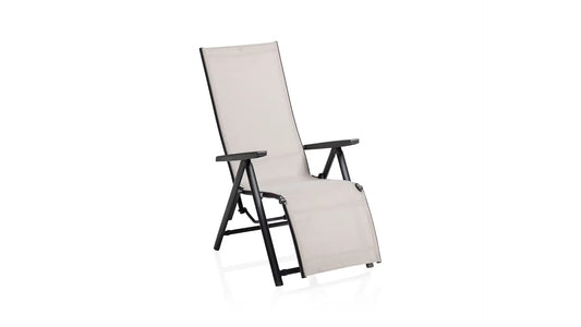 KETTLER MANHATTAN Silver-Line Relaxsessel – schwarz matt/ Dublin Ansicht 1