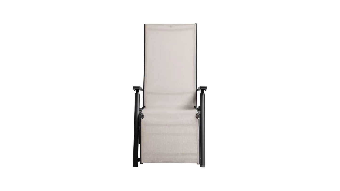 KETTLER MANHATTAN Silver-Line Relaxsessel – schwarz matt/ Dublin Ansicht 2