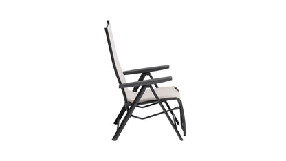 KETTLER MANHATTAN Silver-Line Relaxsessel – schwarz matt/ Dublin Ansicht 3