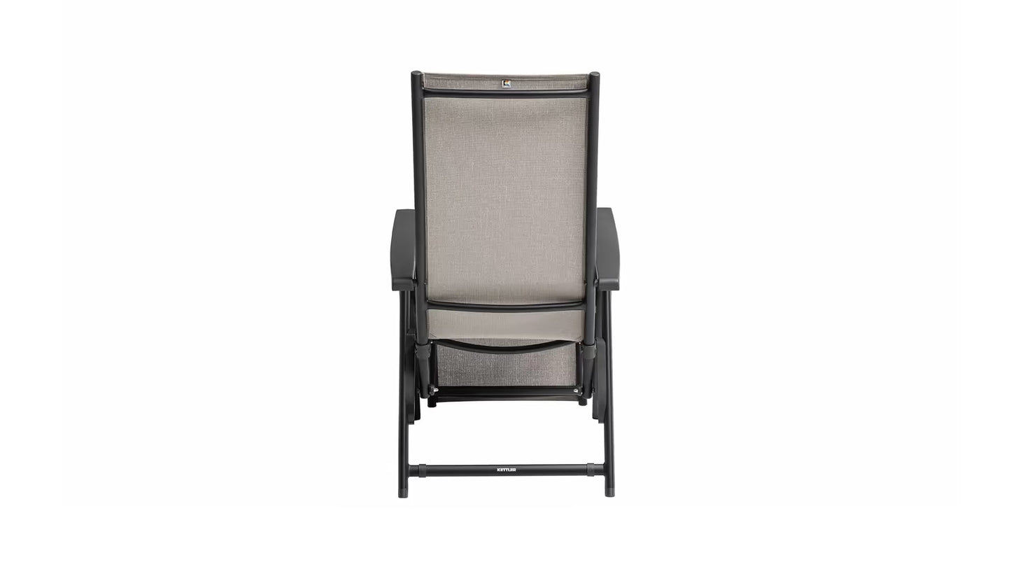 KETTLER MANHATTAN Silver-Line Relaxsessel – schwarz matt/ Dublin Ansicht 4