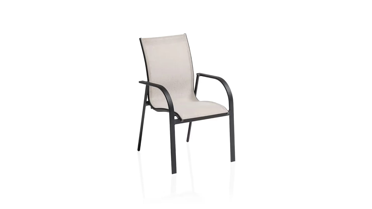 KETTLER PACIFIC Stapelsessel – schwarz matt/ Dublin Ansicht 1
