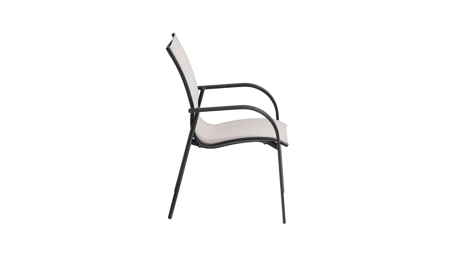 KETTLER PACIFIC Stapelsessel – schwarz matt/ Dublin Ansicht 3