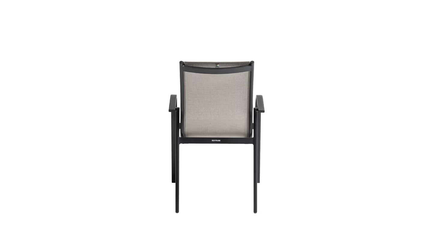 KETTLER PACIFIC Stapelsessel – schwarz matt/ Dublin Ansicht 4