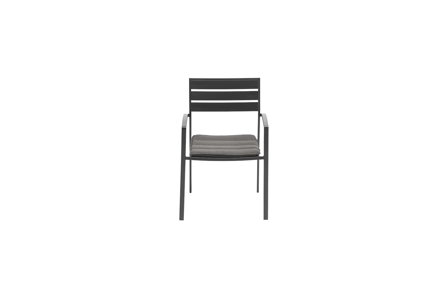 KETTLER ROUEN Stapelsessel mit Auflage – anthrazit, Auflage charcoal Ansicht 2