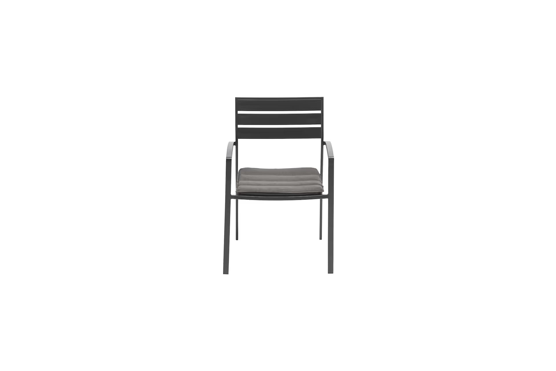 KETTLER ROUEN Stapelsessel mit Auflage – anthrazit, Auflage charcoal Ansicht 2