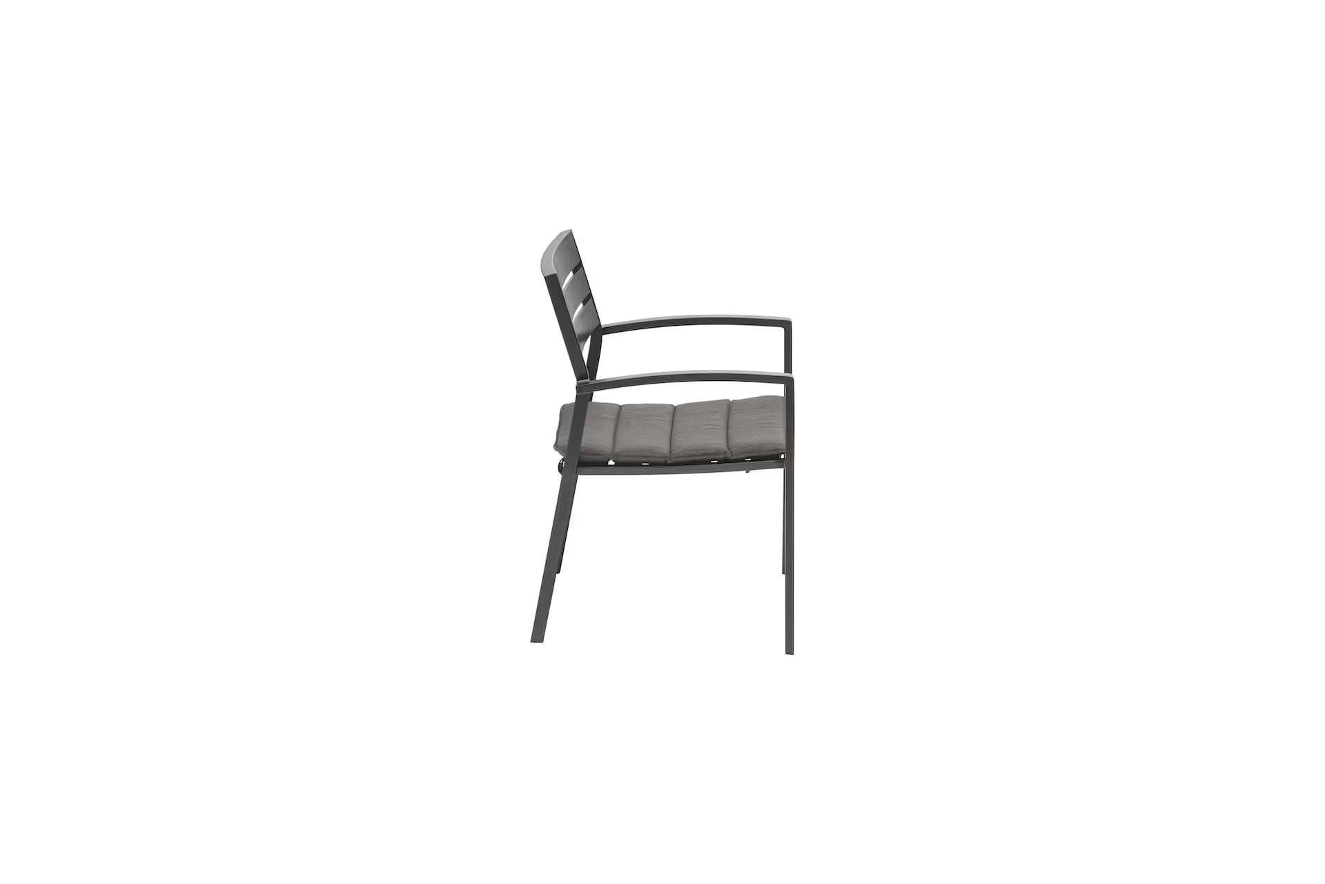 KETTLER ROUEN Stapelsessel mit Auflage – anthrazit, Auflage charcoal Ansicht 3