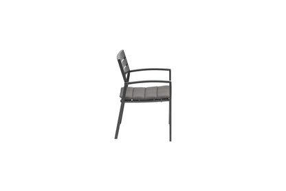 KETTLER ROUEN Stapelsessel mit Auflage – anthrazit, Auflage charcoal Ansicht 3