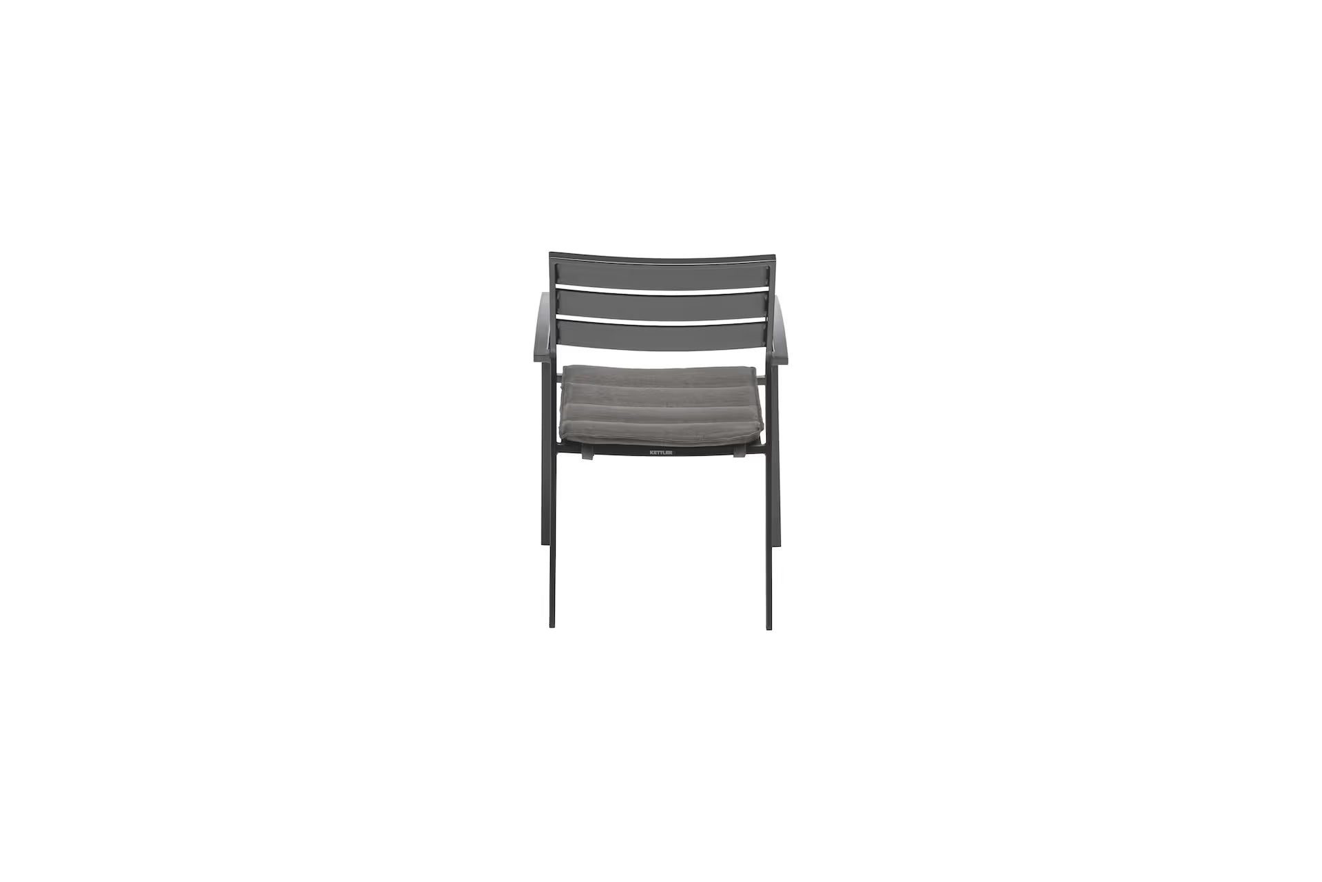 KETTLER ROUEN Stapelsessel mit Auflage – anthrazit, Auflage charcoal Ansicht 4