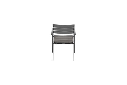 KETTLER ROUEN Stapelsessel mit Auflage – anthrazit, Auflage charcoal Ansicht 4