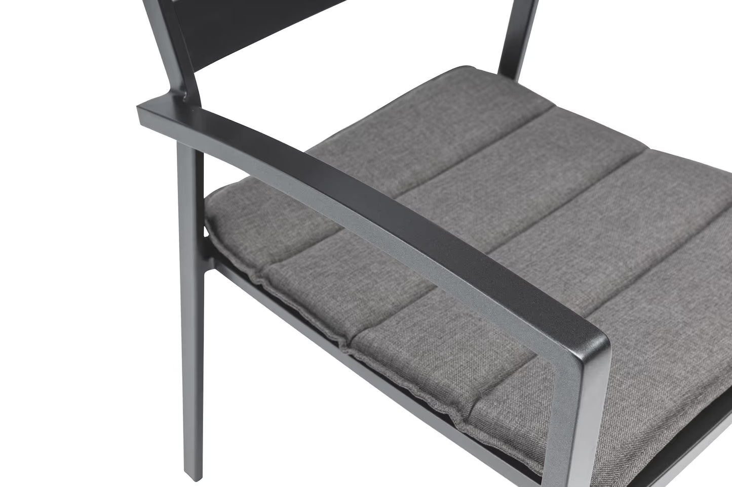 KETTLER ROUEN Stapelsessel mit Auflage – anthrazit, Auflage charcoal Ansicht 6