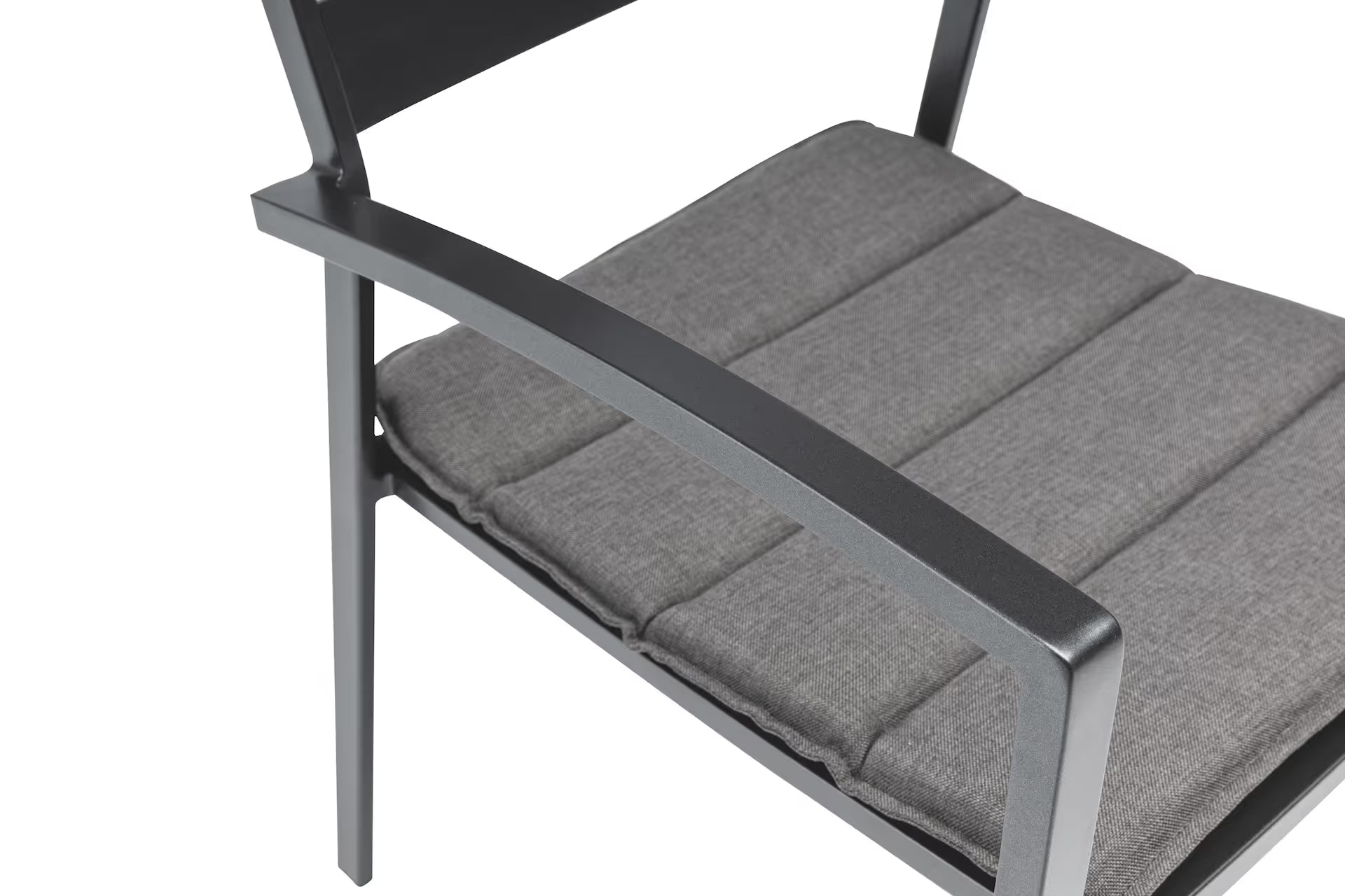 KETTLER ROUEN Stapelsessel mit Auflage – anthrazit, Auflage charcoal Ansicht 6