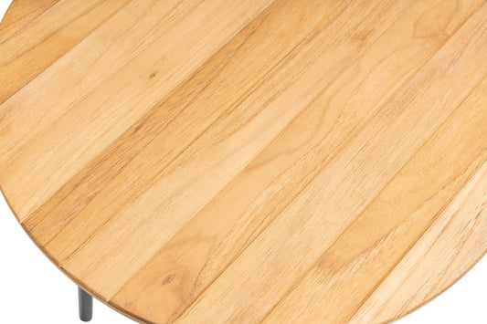 KETTLER BEISTELLTISCH rund Ø 40 cm – anthrazit matt/ natur Ansicht 2