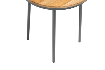 KETTLER BEISTELLTISCH rund Ø 40 cm – anthrazit matt/ natur Ansicht 3