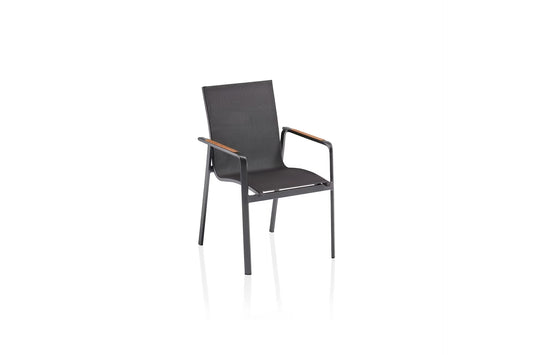 KETTLER DIAMOND Stapelsessel – anthrazit/ charcoal Ansicht 1