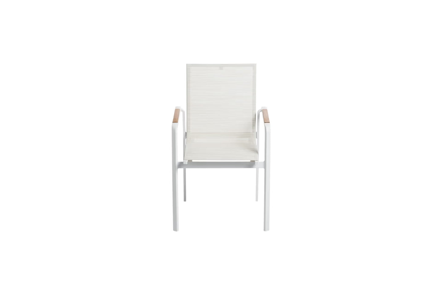 KETTLER DIAMOND Stapelsessel – weiß matt/ beige Ansicht 3