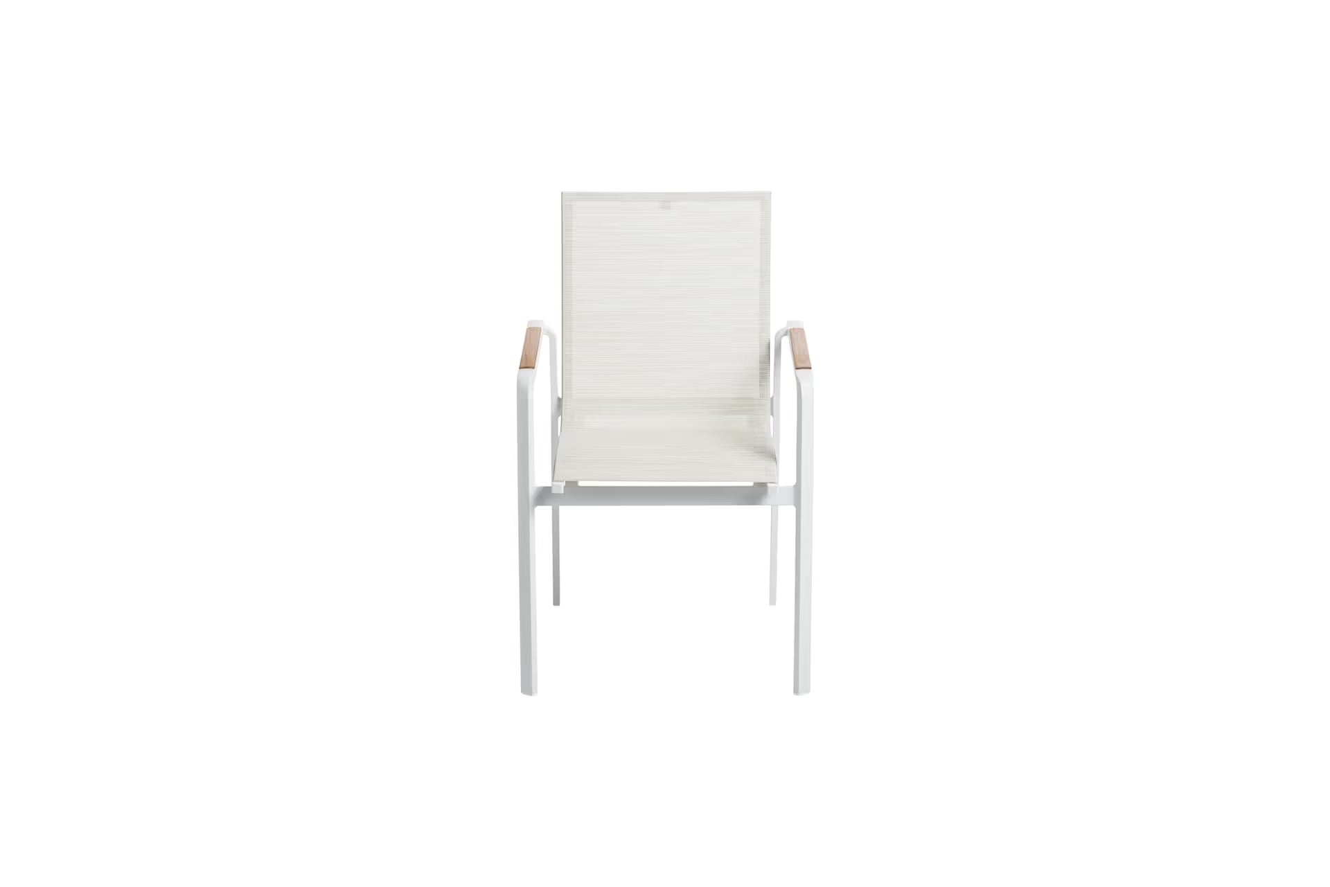 KETTLER DIAMOND Stapelsessel – weiß matt/ beige Ansicht 3