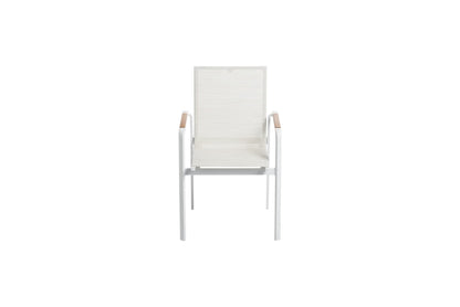 KETTLER DIAMOND Stapelsessel – weiß matt/ beige Ansicht 3