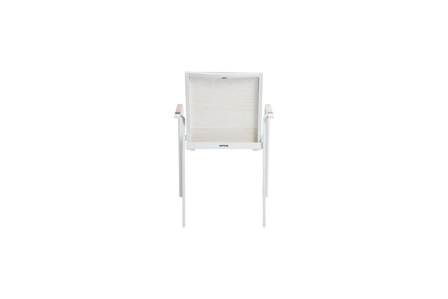 KETTLER DIAMOND Stapelsessel – weiß matt/ beige Ansicht 5