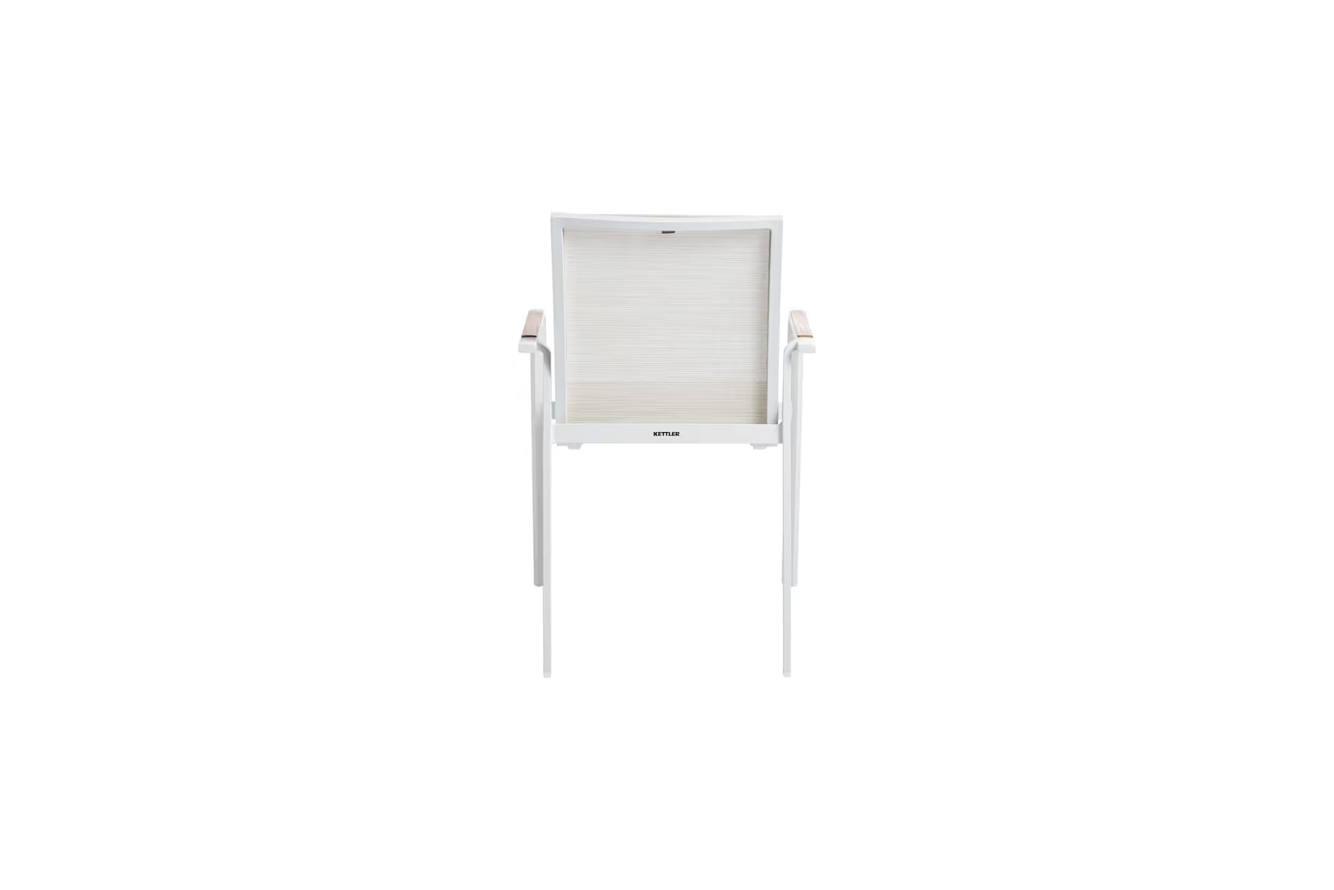 KETTLER DIAMOND Stapelsessel – weiß matt/ beige Ansicht 5