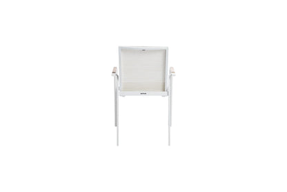 KETTLER DIAMOND Stapelsessel – weiß matt/ beige Ansicht 5