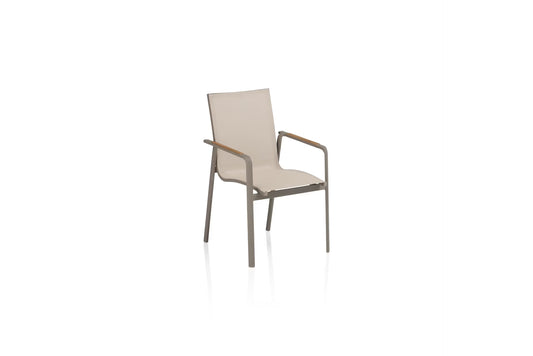 KETTLER DIAMOND Stapelsessel – taupe/ Stucco beige Ansicht 1