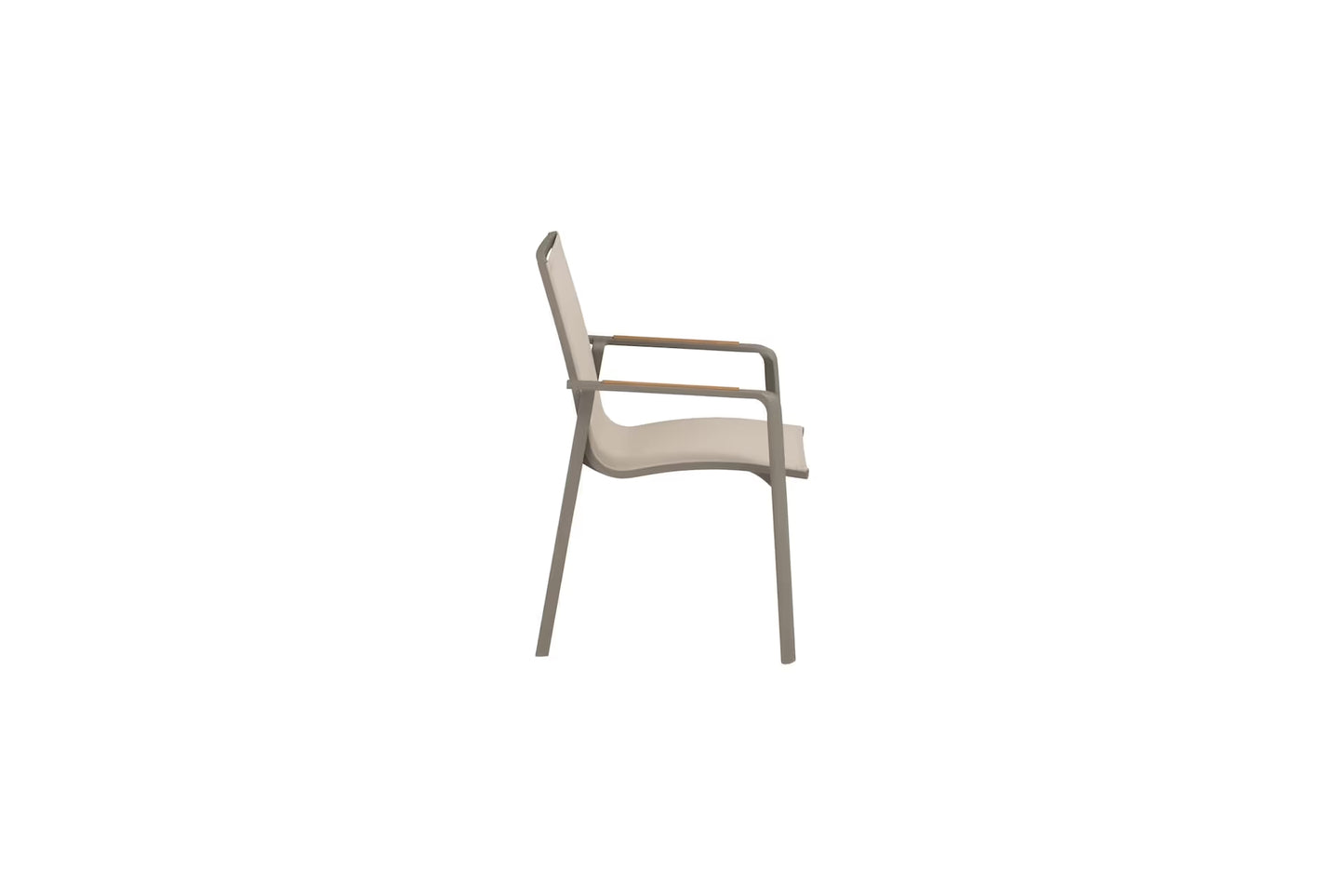 KETTLER DIAMOND Stapelsessel – taupe/ Stucco beige Ansicht 4
