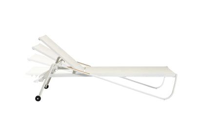 KETTLER DIAMOND Stapelliege – weiß matt/ beige Ansicht 6